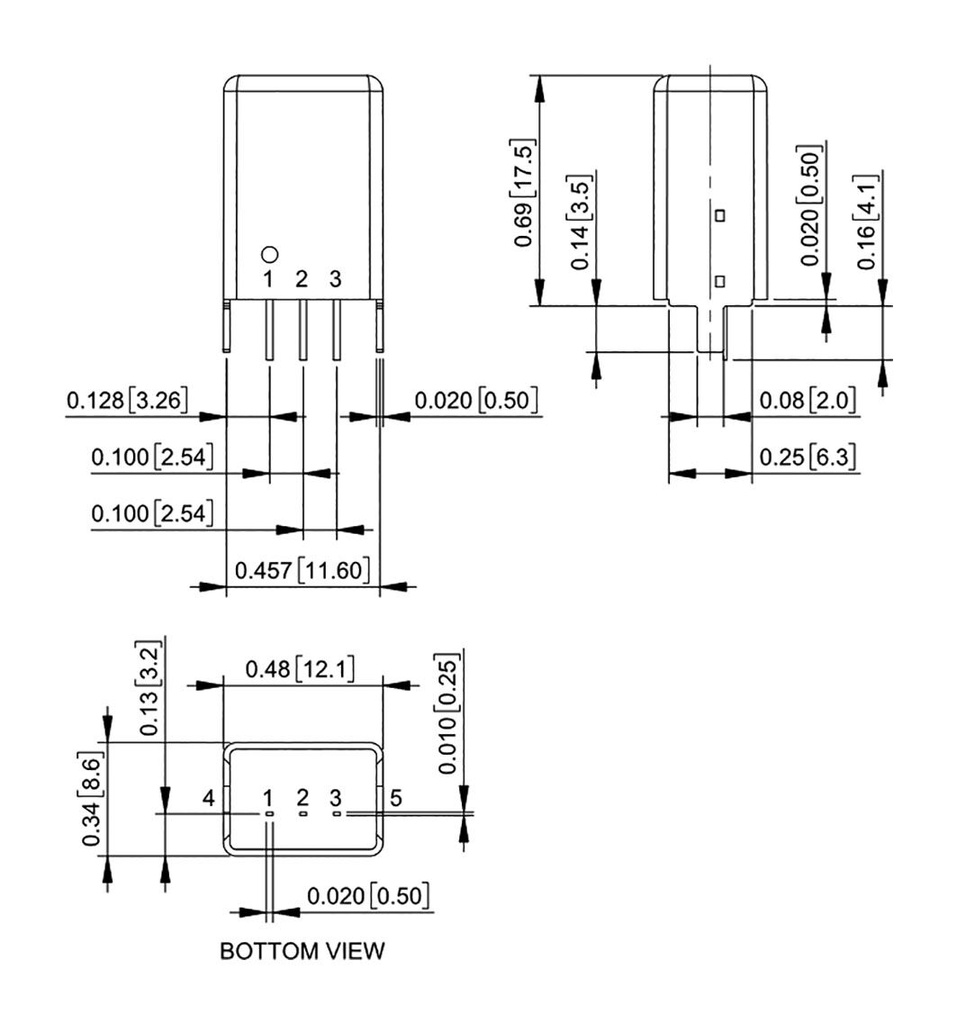 Converter: DC/DC; Uin: 12÷72VDC; Uout: 9VDC; Iout: 1A; SIP3; THT