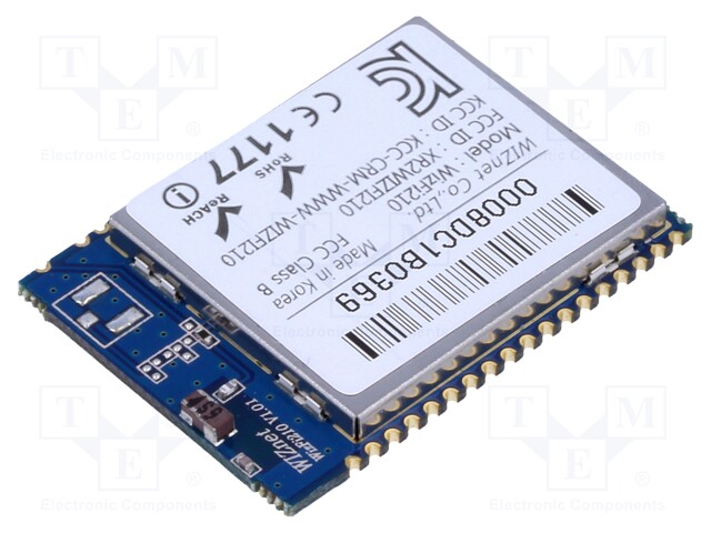 Module: WiFi; IEEE 802.11b; A/D,I2C,PWM,SPI,UART; 11Mbps