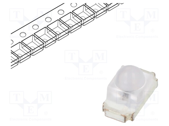 IR transmitter; 1.5mm; transparent; 30°; λp max: 850nm; SMD; 20mA