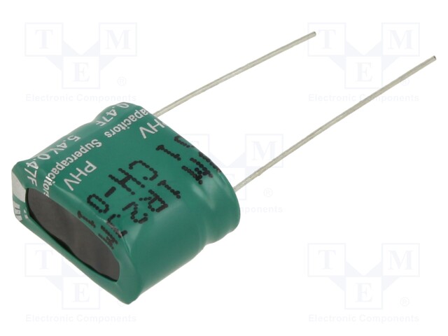 Supercapacitor; THT; 470mF; 5.4VDC; -10÷30%; Pitch: 11.8mm; 300mΩ