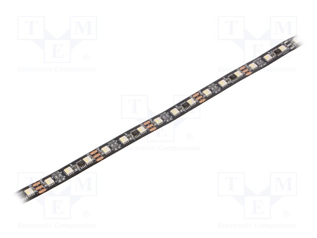 Programmable LED tape; RGBW; 5050; 12V; LED/m: 60; 12mm; black PCB