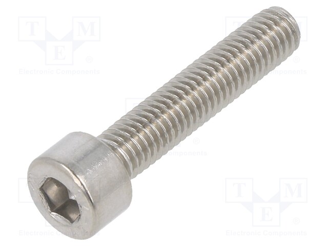 Screw; M5x25; DIN: 912; Head: cheese head; imbus; HEX 4mm