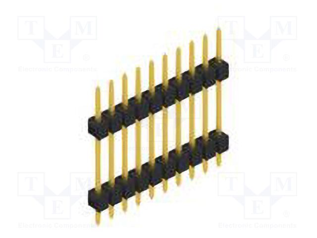 Connector: pin strips; pin header; male; PIN: 10; 2.54mm; THT; 1x10