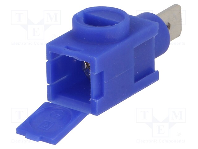 Terminal block; ways: 1; 0.14÷2.5mm2; Plating: nickel plated; blue