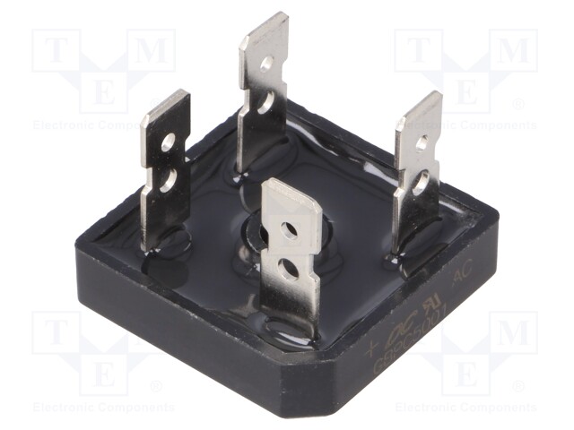 Single-phase bridge rectifier; Urmax: 100V; If: 50A; Ifsm: 450A