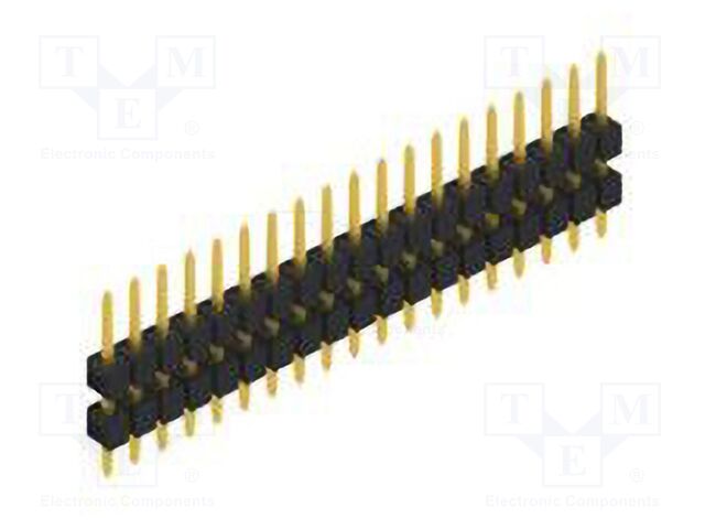Connector: pin strips; pin header; male; PIN: 19; 2.54mm; THT; 1x19