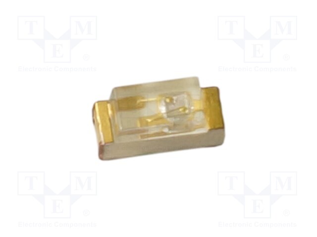 LED; SMD; 0602; yellow; 80÷250mcd; 1.6x1.2x0.6mm; 140°; 1.7÷2.5V