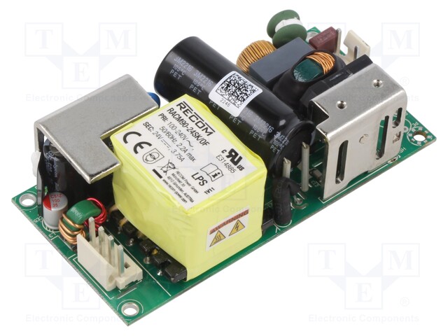 Power supply: switched-mode; 90W; 85÷264VAC; 24VDC; 3750mA; 89%