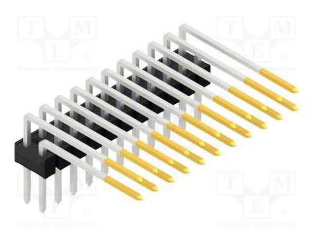 Connector: pin strips; pin header; male; PIN: 22; 2.54mm; THT; 2x11