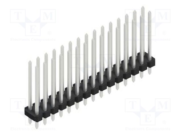 Connector: pin strips; pin header; male; PIN: 30; 2.54mm; THT; 2x15