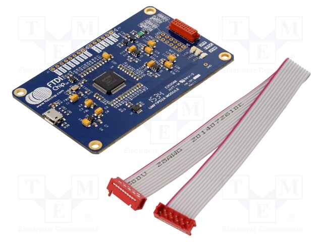 Programmer: microcontrollers; FT90x; USB; USB B micro,pin header