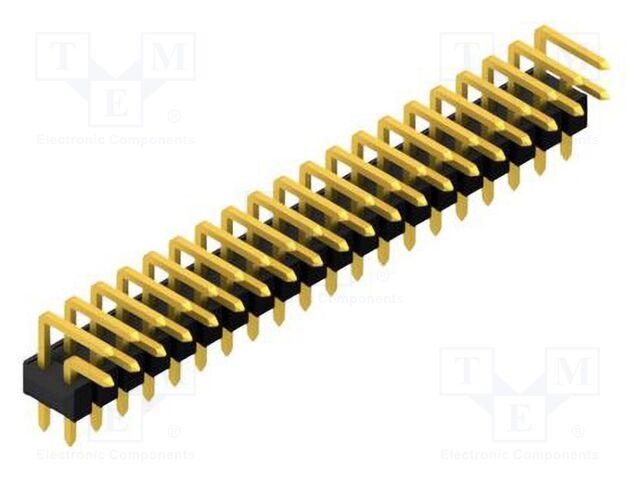 Connector: pin strips; pin header; male; PIN: 40; 2.54mm; THT; 2x20