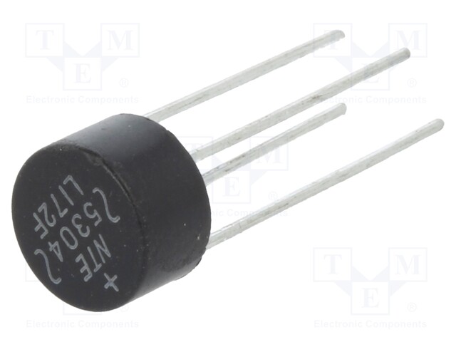 Single-phase bridge rectifier; Urmax: 400V; If: 1.5A; Ifsm: 50A