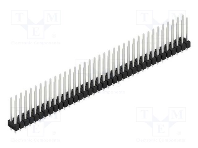 Connector: pin strips; pin header; male; PIN: 72; 2.54mm; THT; 2x36