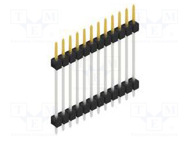 Connector: pin strips; pin header; male; PIN: 12; 2.54mm; THT; 1x12