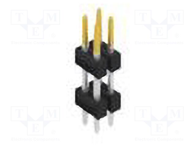 Connector: pin strips; pin header; male; PIN: 4; 2.54mm; THT; 2x2