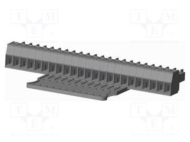 Connector: pluggable terminal block; plug; female; straight; grey