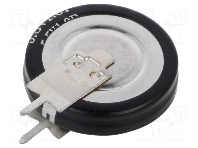 Supercapacitor; THT; 1F; 5.5VDC; Ø19.2x4.8mm