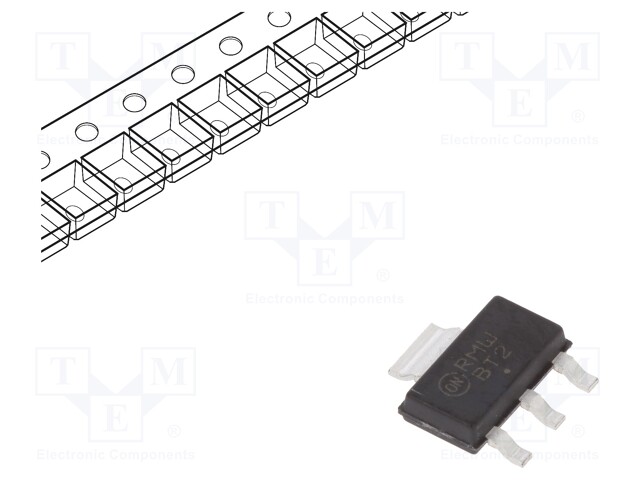 Transistor: PNP; bipolar; 300V; 100mA; 1.5W; SOT223