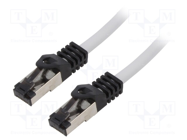 Patch cord; S/FTP; Cat 8.1; stranded; Cu; LSZH; grey; 20m; 26AWG
