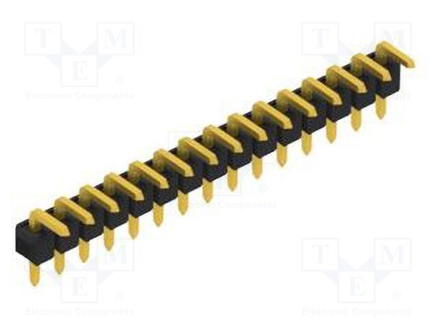 Connector: pin strips; pin header; male; PIN: 15; 2.54mm; THT; 1x15