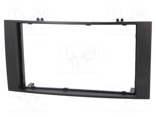 Radio mounting frame; VW; 2 DIN; black