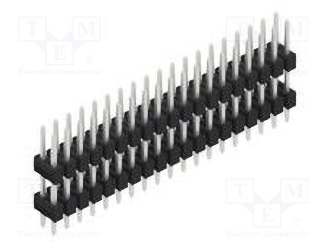 Connector: pin strips; pin header; male; PIN: 38; 2.54mm; THT; 2x19