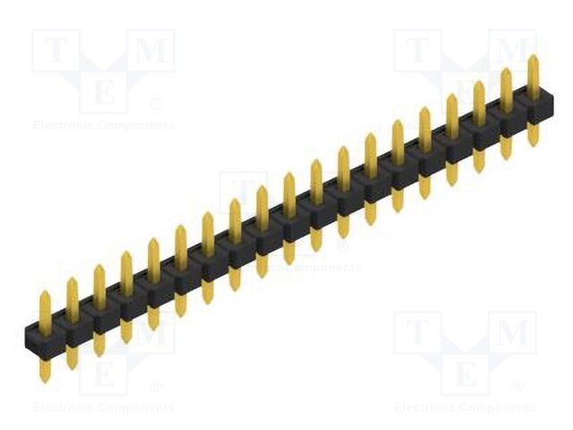 Connector: pin strips; pin header; male; PIN: 19; 2.54mm; THT; 1x19