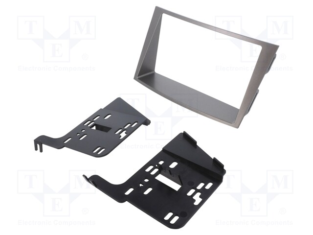 Radio mounting frame; Subaru; 2 DIN; matt black