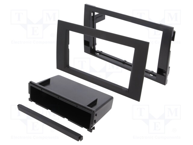 Radio mounting frame; Audi,Seat; 2 DIN; anthracite