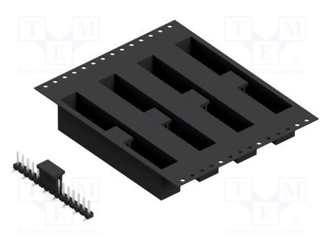 Connector: pin strips; pin header; male; PIN: 15; 2.54mm; SMT; 1x15
