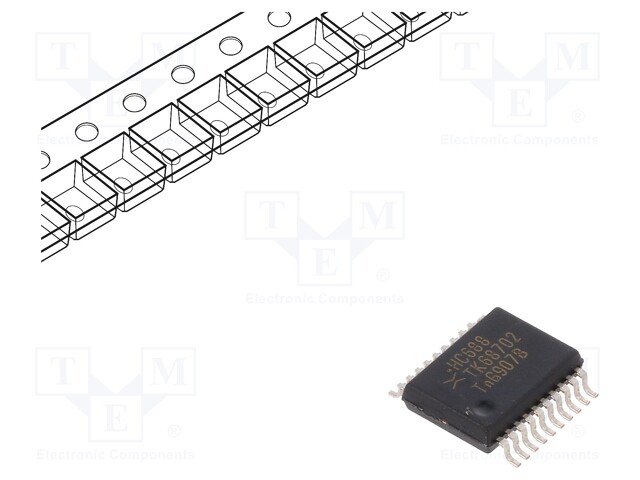 IC: digital; 8bit,comparator; Series: HC; SMD; SSOP20; 2÷6VDC