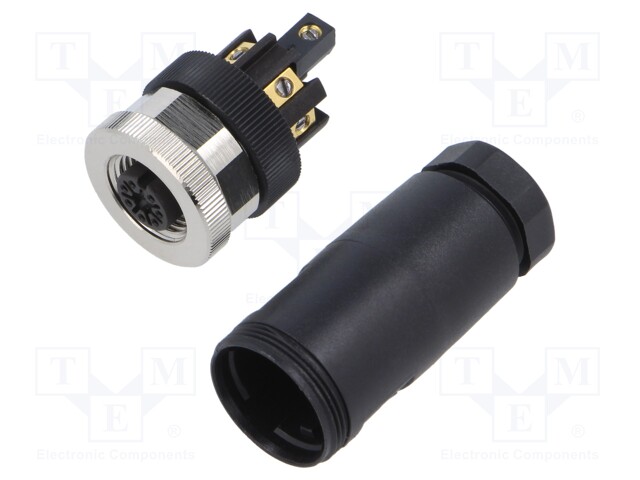Plug; M12; PIN: 8; female; A code-DeviceNet / CANopen; for cable