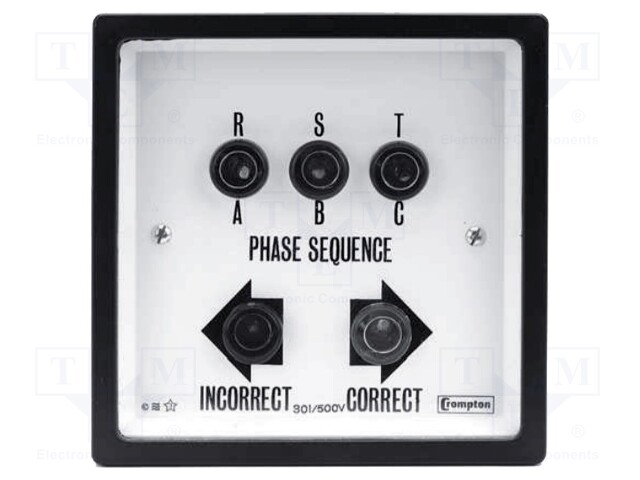 Meter: panel; 301÷500VDC; 50÷60Hz; IP40; panel; 96x96mm