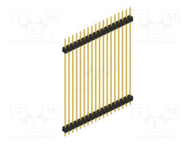 Connector: pin strips; pin header; male; PIN: 18; 2.54mm; THT; 1x18