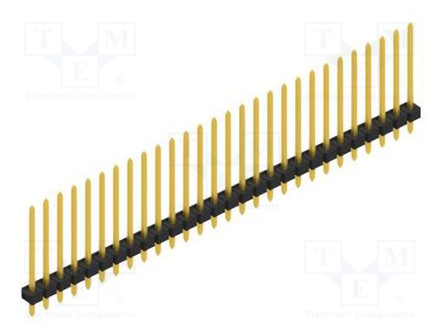Connector: pin strips; pin header; male; PIN: 28; 2.54mm; THT; 1x28