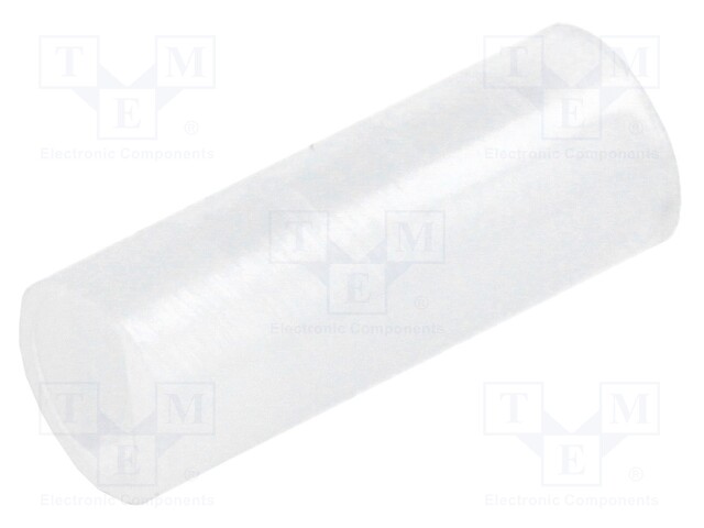 Spacer sleeve; LED; Øout: 4mm; ØLED: 3mm; L: 10.5mm; natural; UL94V-2