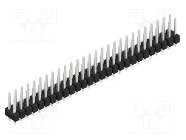 Connector: pin strips; pin header; male; PIN: 54; 2.54mm; THT; 2x27