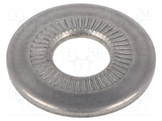 Washer; internally serrated; M8; D=22mm; h=2.7mm; BN 21207