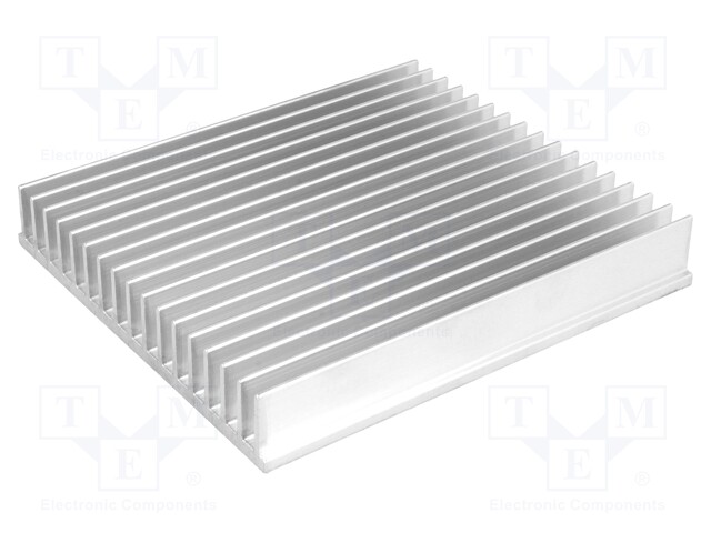 Heatsink: extruded; grilled; L: 166mm; W: 150mm; H: 25mm; aluminium