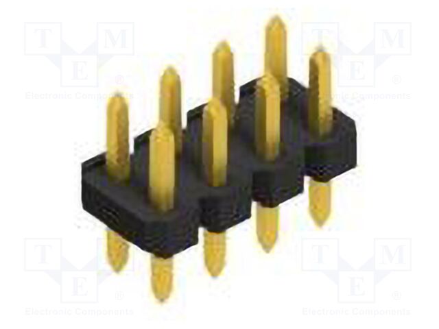 Connector: pin strips; pin header; male; PIN: 8; 2.54mm; THT; 2x4