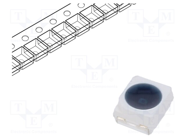 Phototransistor; Dim: 3.5x2.8x1.9mm; λp max: 550nm; Lens: blue