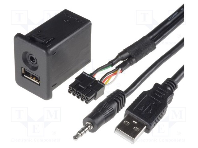 USB/AUX adapter; Opel; USB A socket,Jack 3,5mm 4pin socket