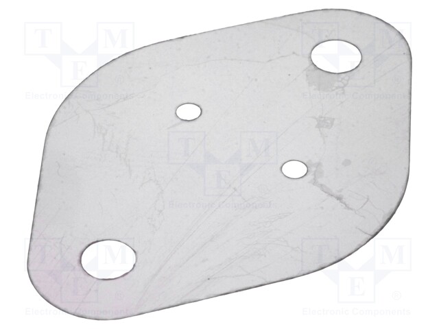 Heat transfer pad: mica; TO3; 0.4K/W; L: 43mm; W: 30mm; D: 0.05mm