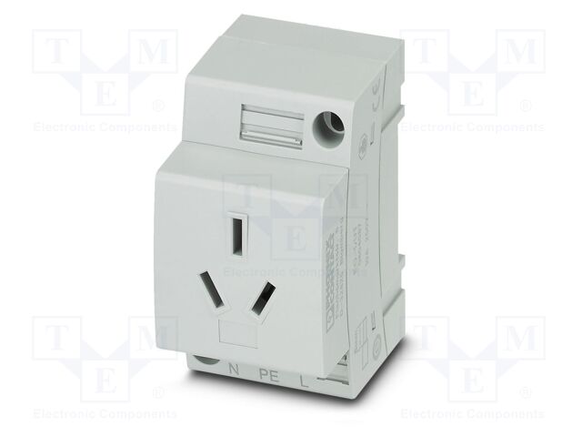 Connector: AC supply; socket; female; 10A; PIN: 3; screw terminal