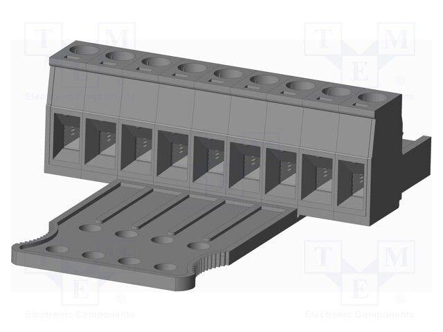 Connector: pluggable terminal block; plug; female; straight; grey