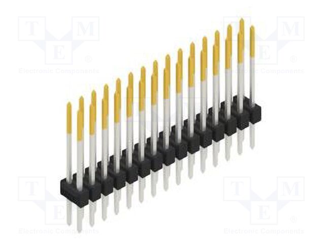 Connector: pin strips; pin header; male; PIN: 30; 2.54mm; THT; 2x15
