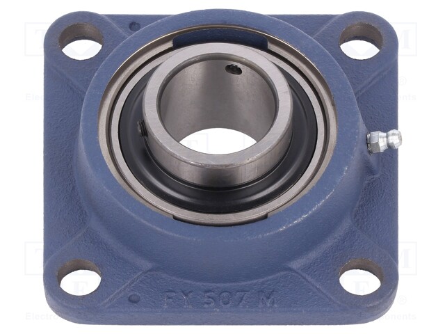Bearing: bearing unit Y; with square flange; 35mm; bearing steel