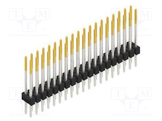 Connector: pin strips; pin header; male; PIN: 38; 2.54mm; THT; 2x19
