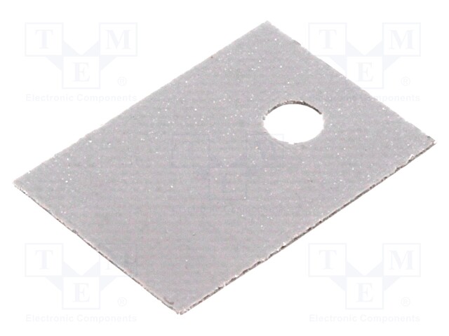 Heat transfer pad: silicone; TO220; 0.4K/W; L: 18mm; W: 13mm